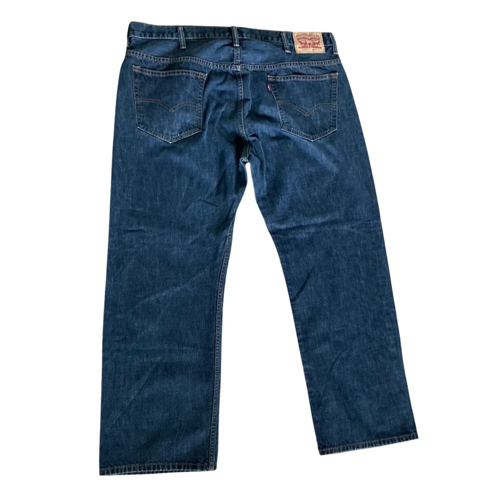 Levis 569 Loose Straight Jeans Mens 40x30 Dark Wash Blue Denim Pants